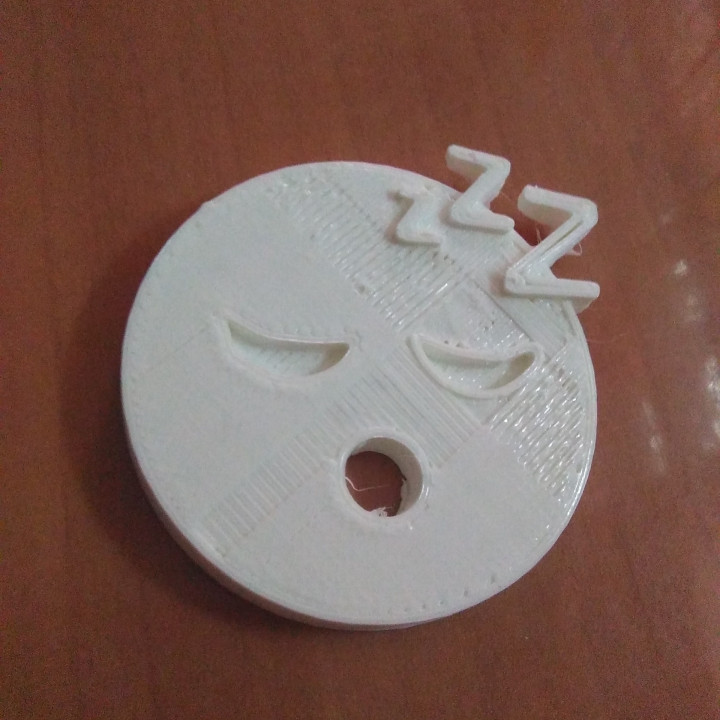 emoticono dormido 3D print model - Mito3D