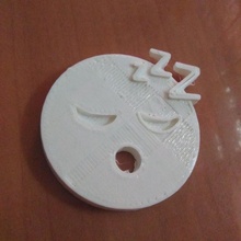 émoticône endormi 3d print model - Mito3D