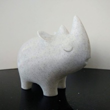 decorative rhino art sculpture decoration gift office deco rhinoceros ignadeco 3d print model - Mito3D