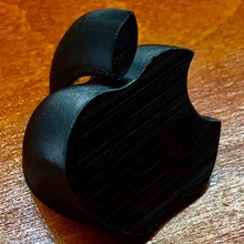 apple logo desk gadget simple desktoy 3dlogo 3d print model - Mito3D