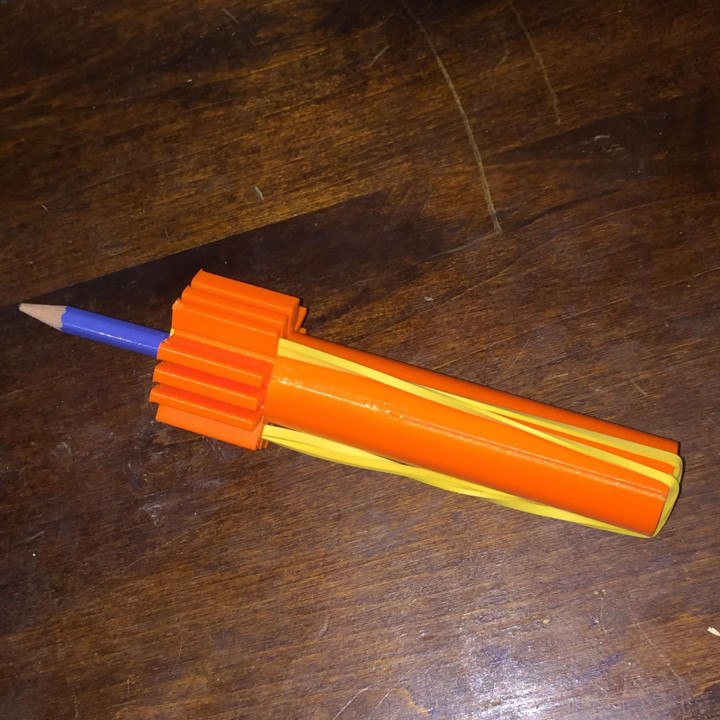 hawaiian pencil sling 3d print diy sport shooting ing tim's pencil-gun 3D print model - Mito3D