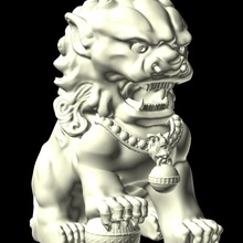 Löwe uralt Tier Chinesisch 3d print model - Mito3D