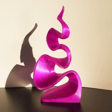 lila Flamme dekorativ Objekt Geschäft Kunst Dekoration Geschenk Büro Skulptur Weihnachten Deko 3d print model - Mito3D