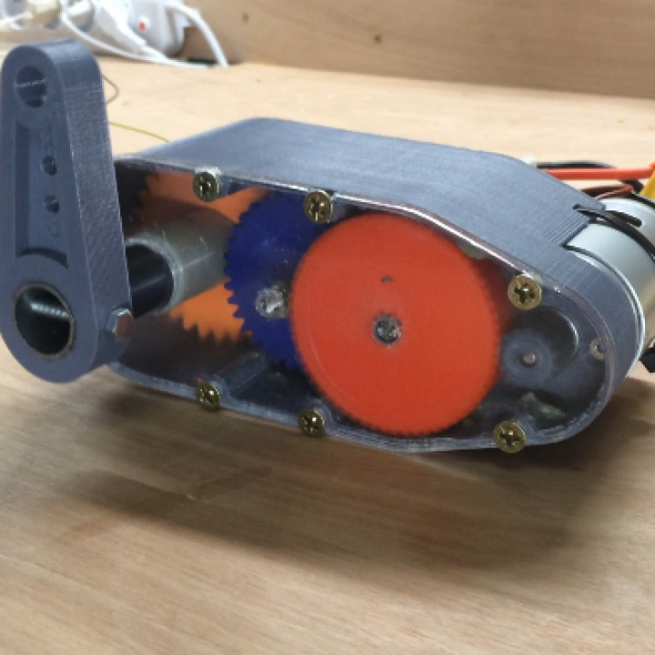 3d printable Drehmoment Servo Ausrüstung Ermäßigung Mechanik Arduino DIY Elektronik Getriebe mechanisch Motor Mega Fahrt Robotik Reduzierstück Aktuator printed 775 3D print model - Mito3D