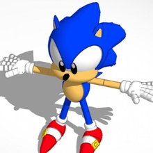 sonic game 3d print model - Mito3D