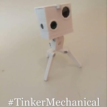 cámara trípode tinkermecánico tinkercad myminifactory ivi 3d 3d print model - Mito3D
