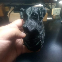 negro matapacos - busto bust dog statue symbol icon maker revolution perro chile estatua copkiller favmaker 3d print model - Mito3D