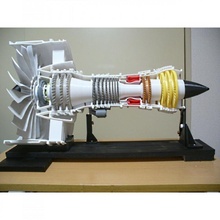 engrenado turbofan motor gtf 10 polegada ventilador Educação jato módulo planetário hpt HPC lpc lpt 3d print model - Mito3D