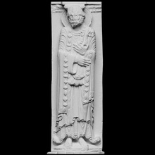 havari Peter el taramak 3d Hıristiyanlık heykel din Fransa oyuncular high relief ikonoklazm Artec Openglam artec eva smk open st gilles du gard 3d print model - Mito3D
