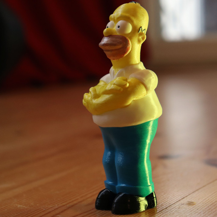 homer simpson cartoon fun toys figures futurama bender simpsons maggie fry bart 3D print model - Mito3D