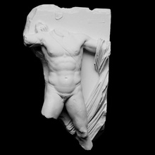 torso apollo scan 3d arrows battle mythology sculpture quiver high-relief artec openglam artec-eva smk-open pergamon staatliche 3d print model - Mito3D