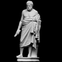 statue unknown cynic philosopher menippus gadara scan greek sculpture hellenistic male jordan figurative slave artec satire openglam artec-eva smk-open antonines 3d print model - Mito3D