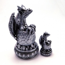 Drachen Schach Baby Pfand Tafel Spiele Harz 3d print model - Mito3D