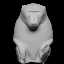 statuette baboon scan 3d print ancient god sculpture stone 3d print model - Mito3D