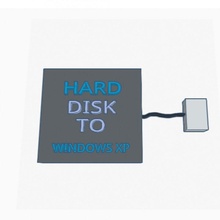 hard disk windowsxp 3d print model - Mito3D