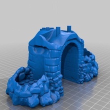 lego skull fort toys & games 3d print model - Mito3D