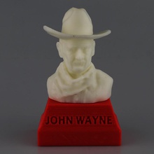 john wayne büstü sanat hayranı aktör ünlü johnwayne truegrit 3d print model - Mito3D