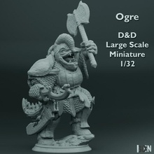 ogre - d&d large scale miniature 1 32 tabletop 3d print model - Mito3D