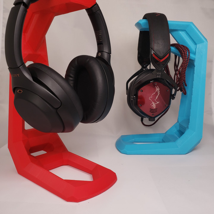 tall headphone stand - supports gaming headphones nosupports mk3 3D print model - Mito3D