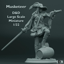 musketeer - d&d large scale miniature 1 32 store 3d print model - Mito3D