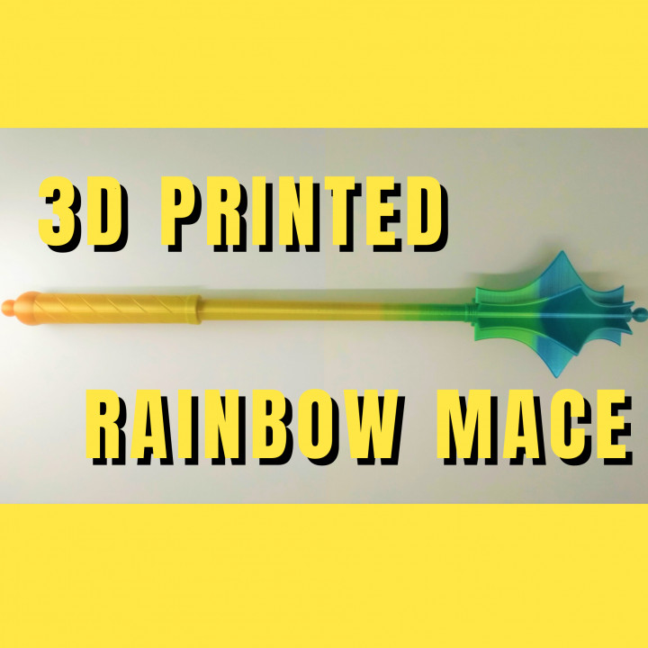 mace rainbow eryone medyk3d rainbowmace 3D print model - Mito3D