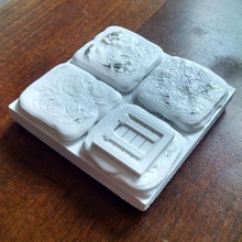 botola pavimento pietra openforge compatibile tavolo porta piano trappola 3d print model - Mito3D