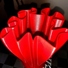 ondulato vaso 1 fiori impianti vasi idra pentole 3d print model - Mito3D