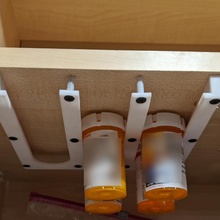 medicine cabinet prescription bottle organizer 3d print model - Mito3D