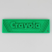crayola keyring fan art brand branding company kids logo crayon 3d print model - Mito3D