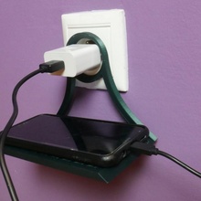 charging shelf iphone phone shelf travel charger charging device charging dock charging shelf 3d print model - Mito3D