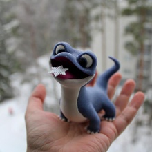 Bruni brinquedos jogos animal criatura fofa lagarto paleta Disney multiparte Admirador arte congeladas multicolorido mmu salamandra 3d print model - Mito3D