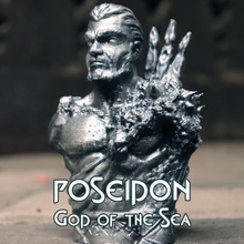 Poseidon griechisch Götter Sammlung Büste Zahl Spaß Spielzeug Krieg Zeus Krieges Artemis ares Hades 3d print model - Mito3D