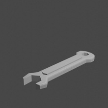 wrench charm keychain 3d print model - Mito3D