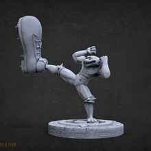 battletoad rush snes miniature mutant superheroes nes toad battletoads rash 3d print model - Mito3D