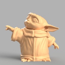 Kind Baby Yoda Spielzeuge Spiele Krieg Sterne Mandolrian 3d print model - Mito3D