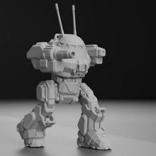 um r60 urbanmech battletech divertido juego miniaturas modelo robot terreno juguete juegos guerra miniatura mesa mech mechwarrior 28mm azar mwo 3d print model - Mito3D