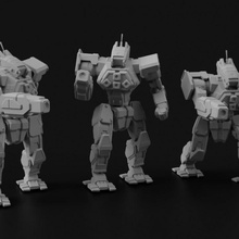 wfl-1-p wolfhound battletech fun game miniatures model robot terrain toy wargames wargaming miniature boardgames mech boardgame tabletop wargame mechwarrior 28mm gaming mwo 3d print model - Mito3D