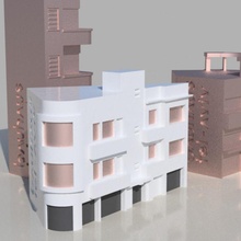 yehuda strada tel Aviv architettura bauhaus 3d print model - Mito3D