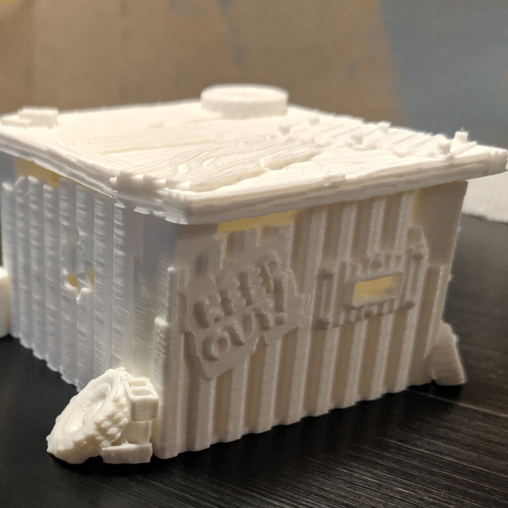 gaslands basura barricadas choza 3D print model - Mito3D