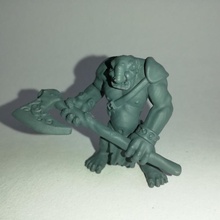 troll miniature version 1 créature fantaisie monstre wargaming marteau guerre jeu plateau table dnd rois kow 3d print model - Mito3D