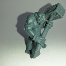 troll miniature version 3 table créature fantaisie monstre rpg marteau guerre jeu plateau dnd givre rois kow 3d print model - Mito3D