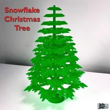 snowflake christmas tree & garden xmas 3d print model - Mito3D