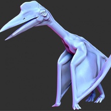 pterosaur creature dinosaur monster 3d print model - Mito3D