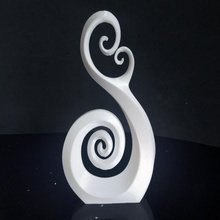 doble espiral decorativo Arte mesa regalo oficina escultura Navidad deco ignadeco 3d print model - Mito3D