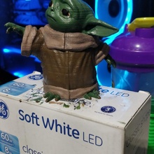 Kind Baby Yoda Christopher Fries ausgehöhlt Star Krieg Sterne Disney Kriege Sith Mandalorianer Anakin 3d print model - Mito3D