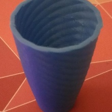 twirling vase cup selfcad selfcadchallenge interior-design swirling 3d print model - Mito3D