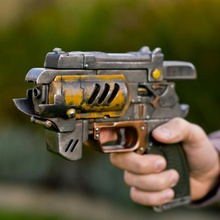 espaçador escolha luz pistola exterior mundos adereços cosplay arma fogo suporte réplica 3d print model - Mito3D