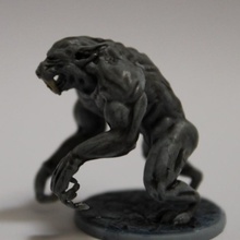 licano lobisomem 28mm miniatura criatura fantasia jogos guerra dnd mini 3d print model - Mito3D