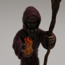 wizard 1 - 28mm miniature creature fantasy mini wargaming warlock spell mag dnd 3d print model - Mito3D