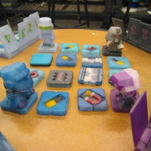 bot Blitz brutal Batterie bisschen Schlacht 3d gedruckt Strategie Spiel Tischplatte niedlich Spaß Kinder Roboter Chibi 3d print model - Mito3D
